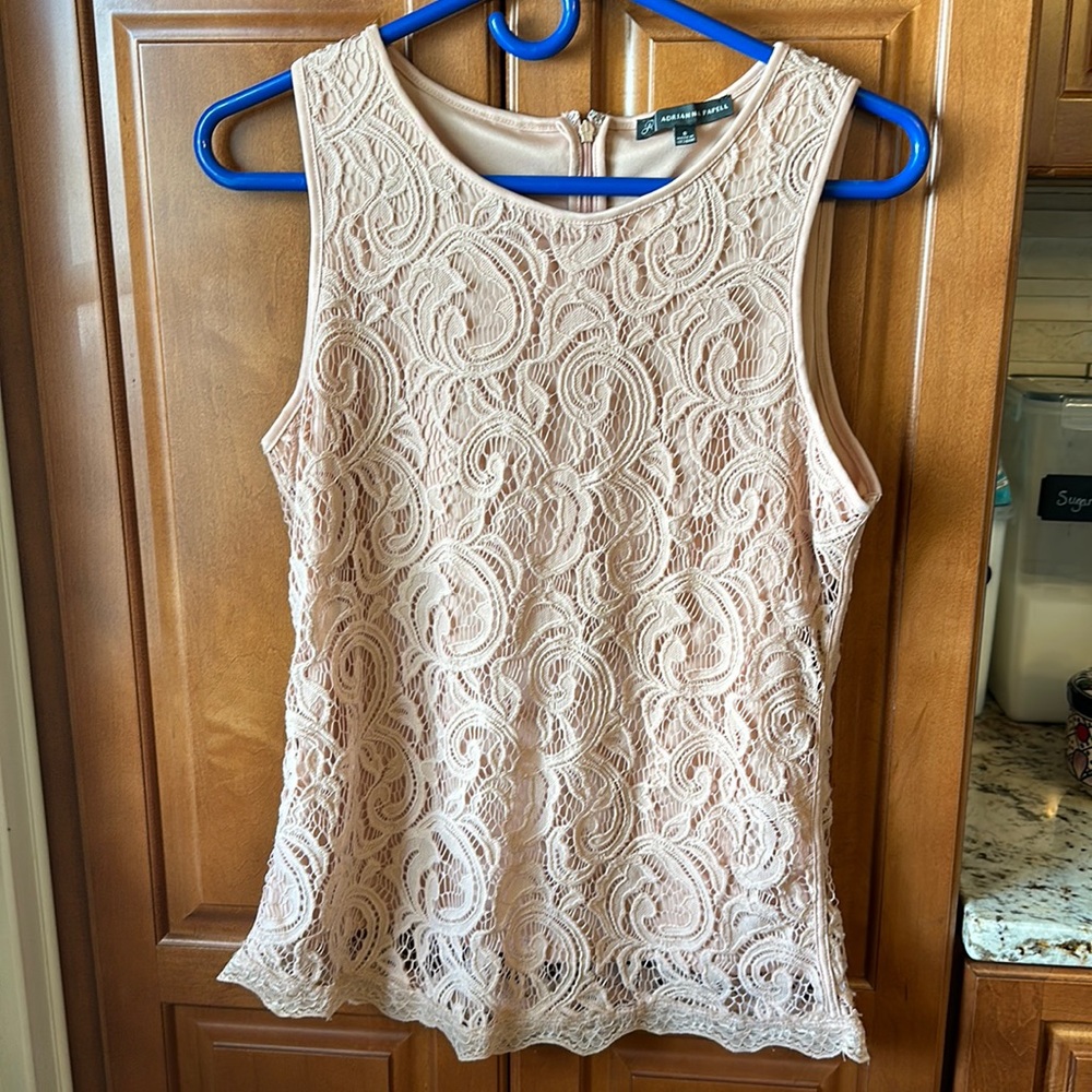 Adrianna Papell Blush colored top